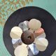 Vintage flower wall light