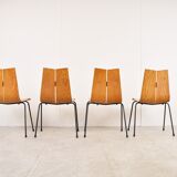 Model GA Chairs by Hans Bellmann for Horgen Glarus, Set of 4