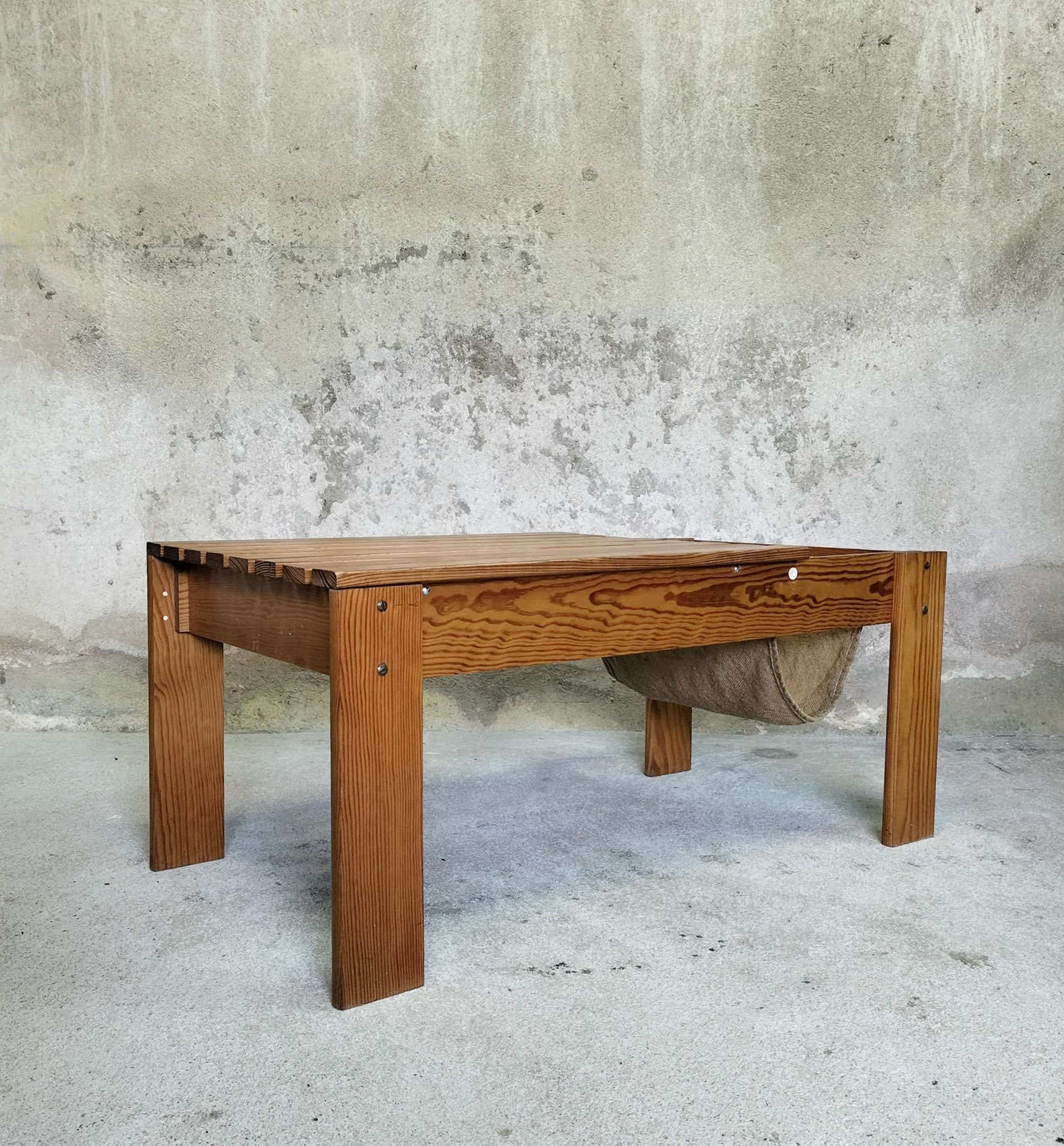 Vintage wooden coffee table