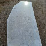 Oak and Marble Console