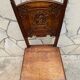 Carved walnut lounge chair