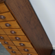 German apothecary's cabinet in oak mid-twentieth century