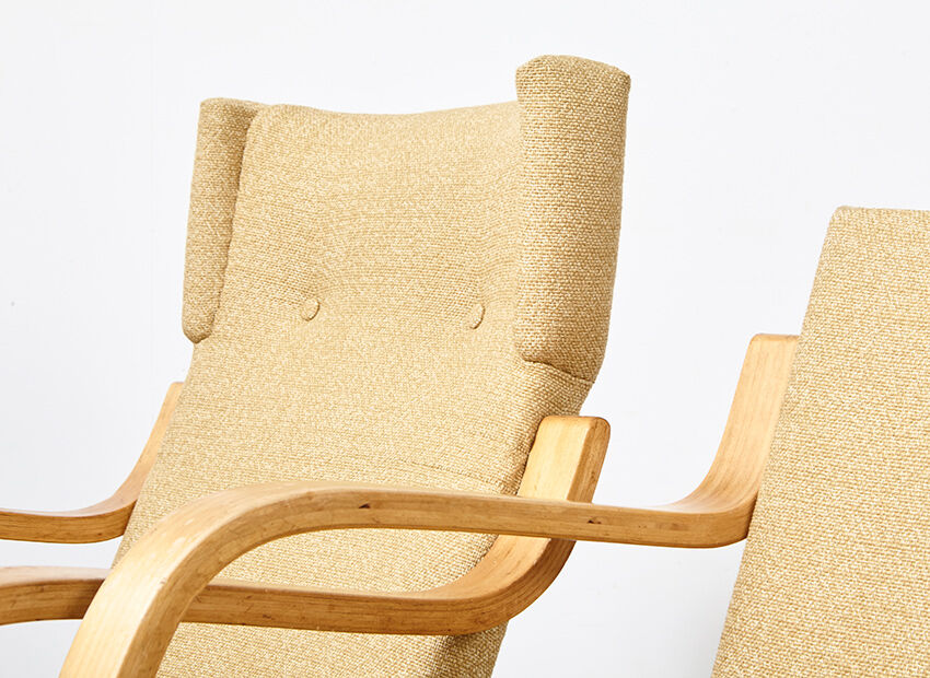 Armchairs model 401& 402 by Alvar Aalto for Artek 1940