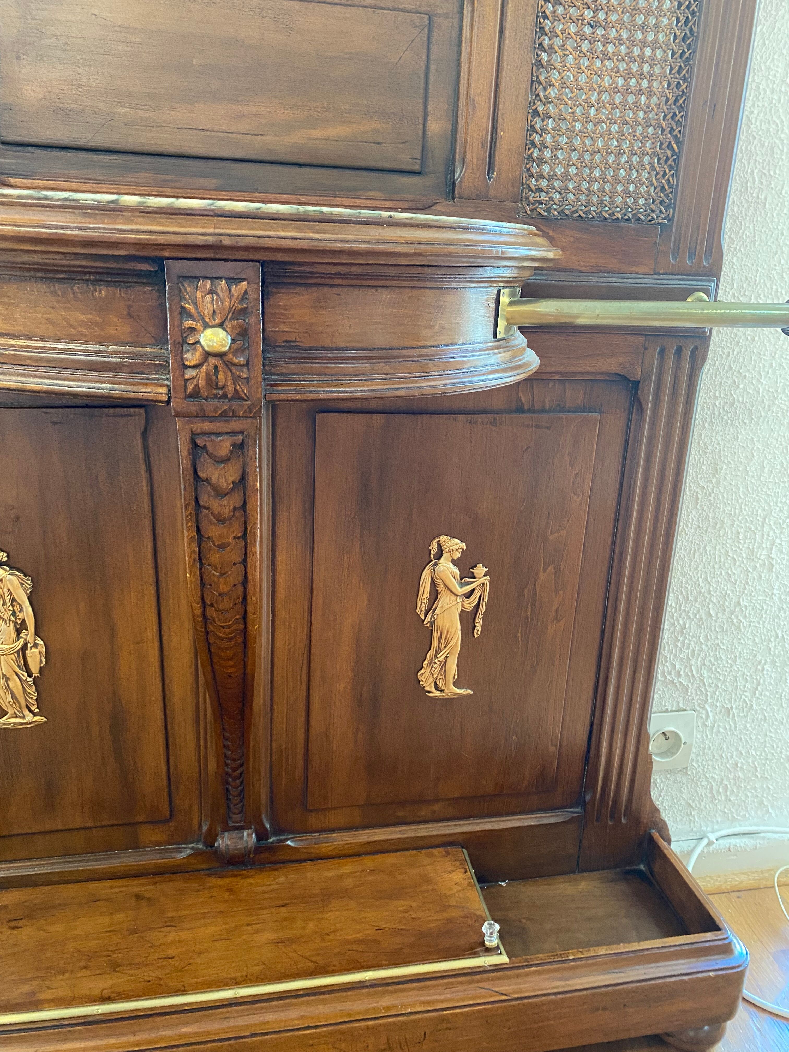 Walnut coat rack early XX th
