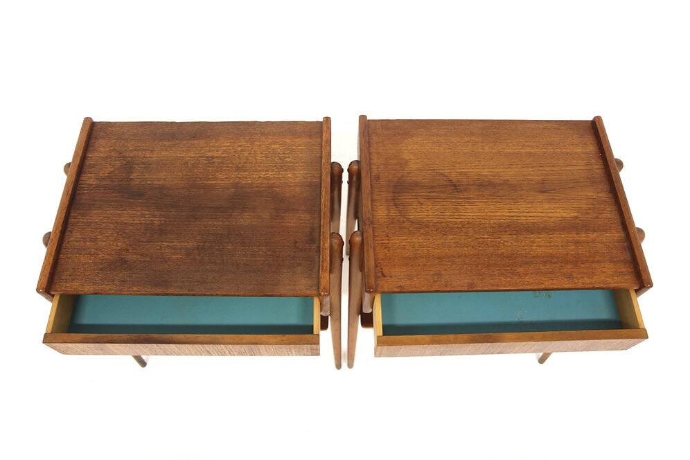 2 teak bedside tables by Carlström, Sweden, 1960