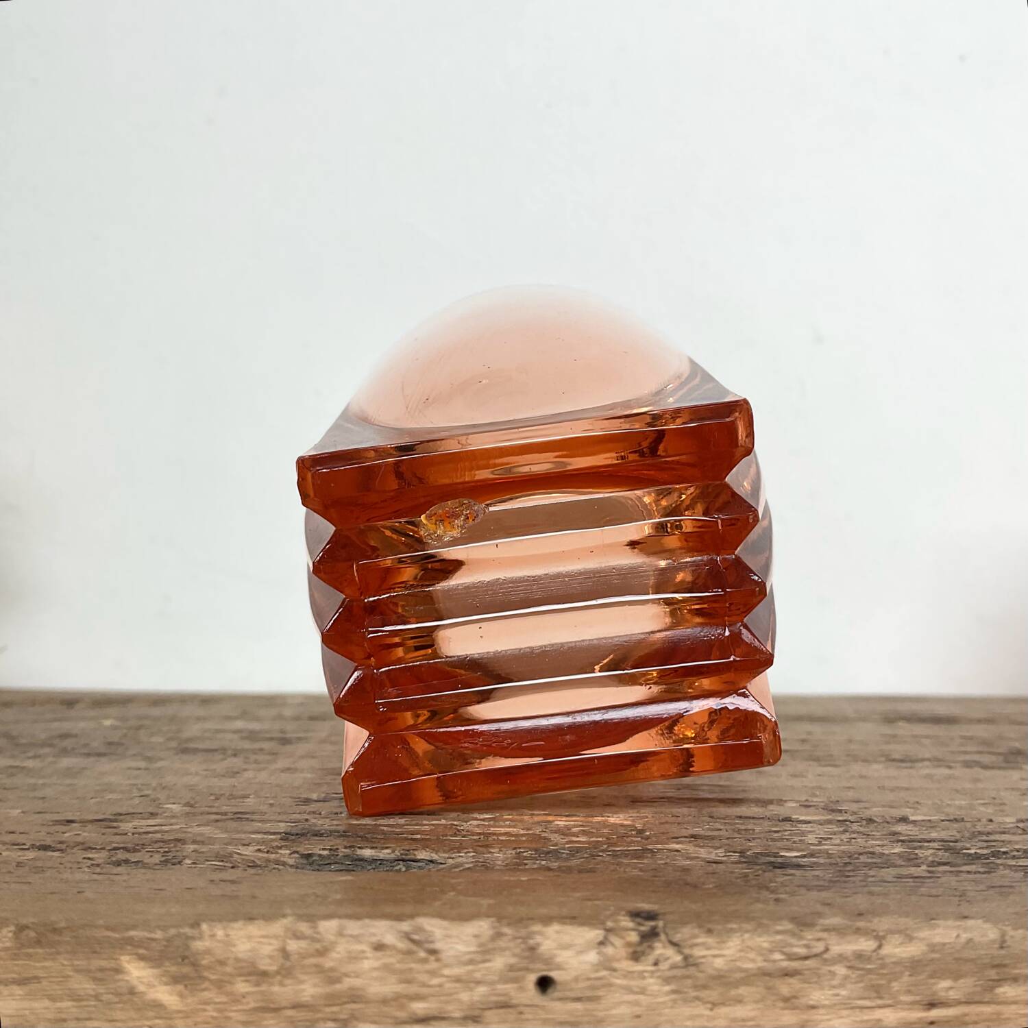 6 vintage “art deco” Rosaline glasses