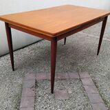 Vintage Rectangular Dining Table in Scandinavian Teak 1960s