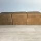 Lot de 3 grand Pouf Cubic De Sede cuir Suisse années 70