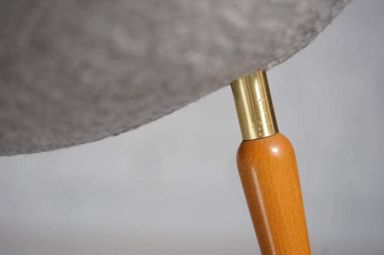 Lounge chair in boucle by Fritz Neth for Correcta