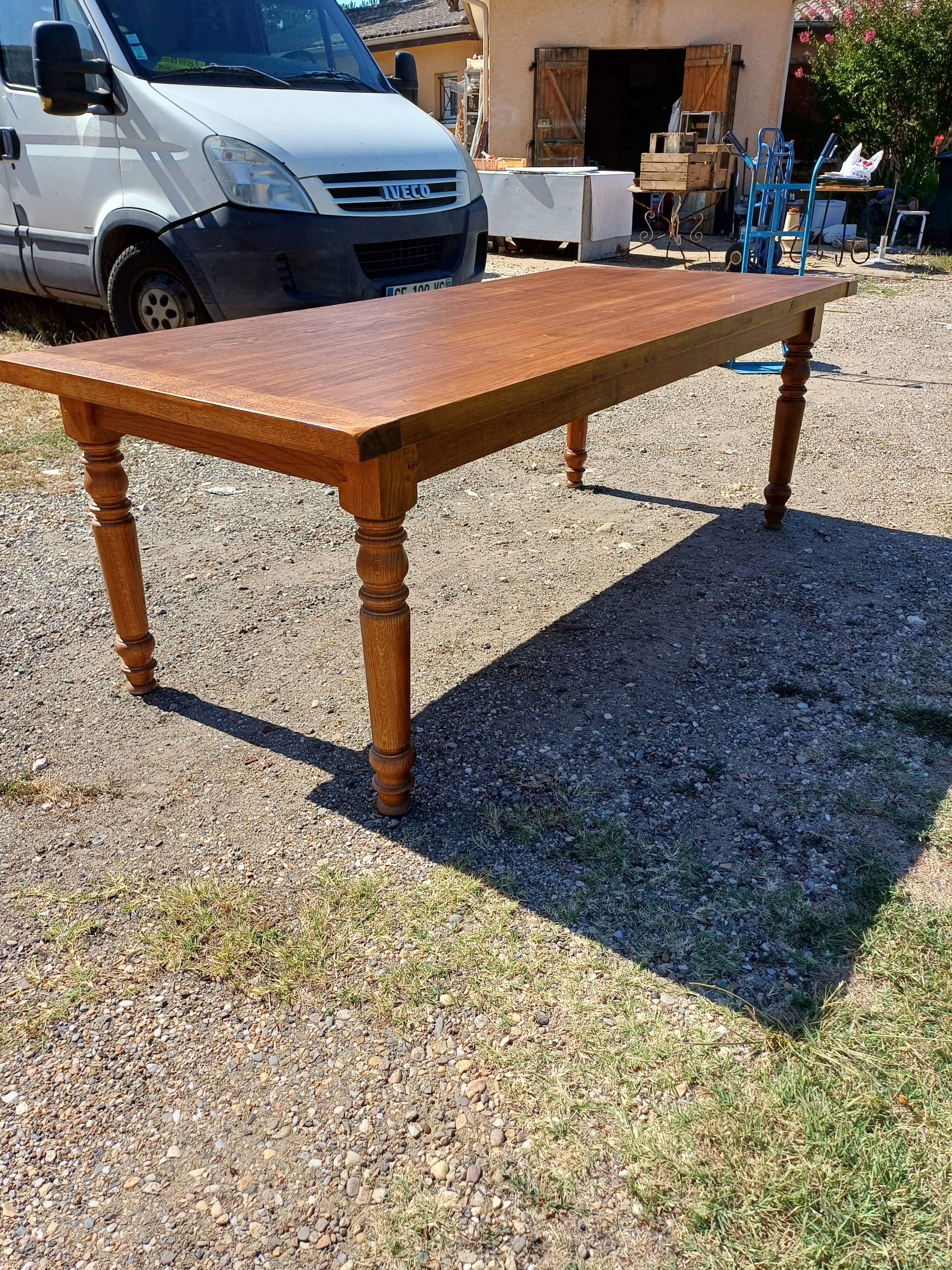Oak Farmhouse Table