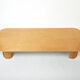 Very large coffee table maple brass Giovanni Offredi Saporiti 1980