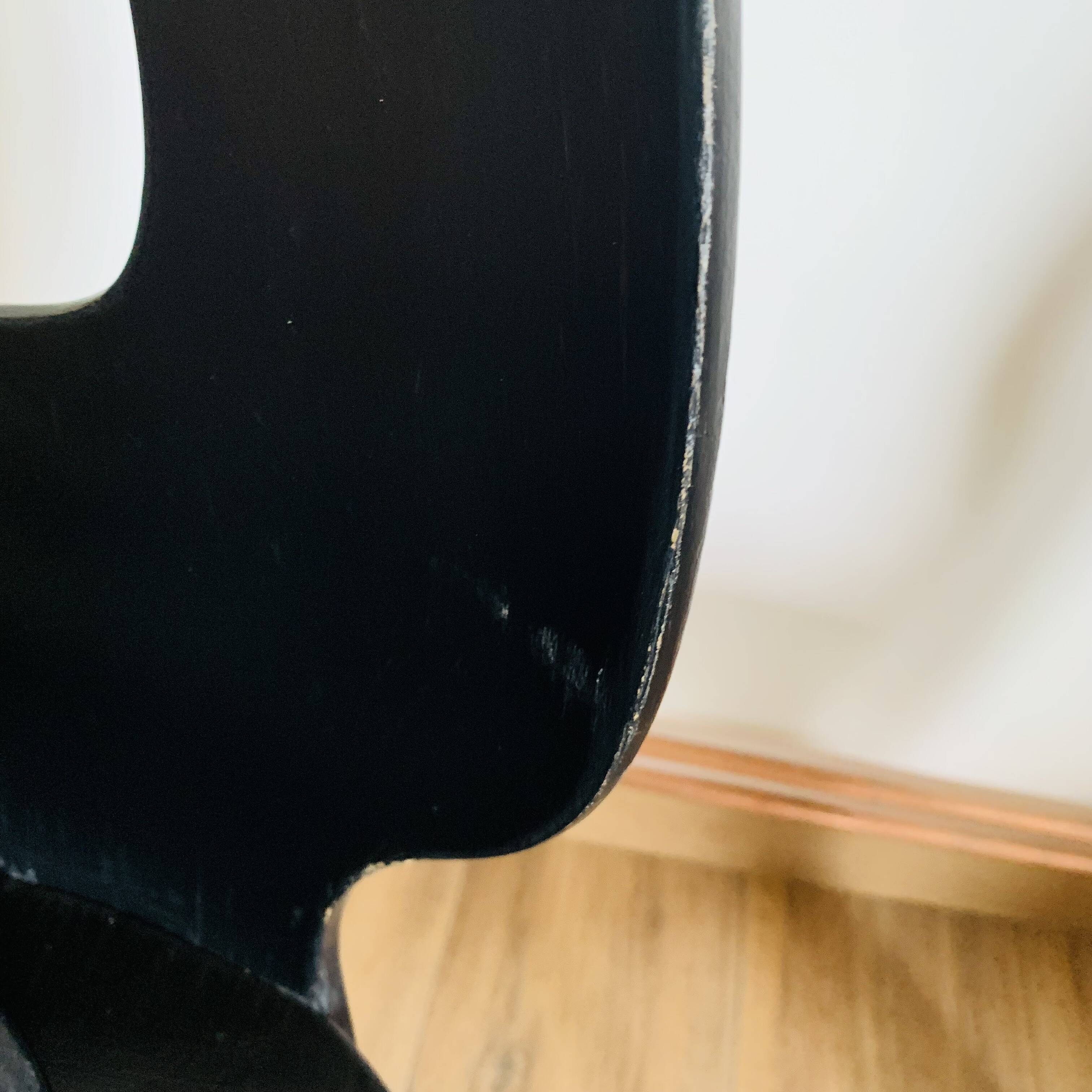 Set of 3 black Baumann eye model chairs