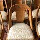 Series of 6 Gondola Chairs in blond mahogany