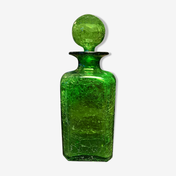 Carafe effet fissuré verte