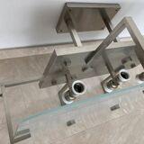 Unique Bauhaus Chrome Ceiling Lamp / Flush Mount, 1930s