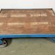Table basse industrielle bleue, années 1960