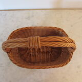 Brown wicker basket