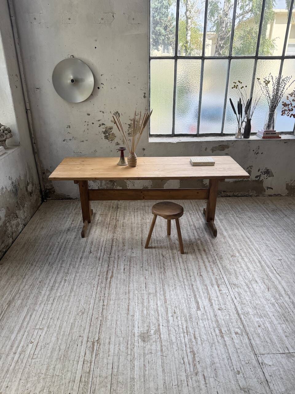 Perriand mountain furniture pine dining table