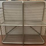 20th century curved aluminum bakery rack
