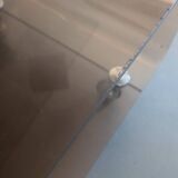 Vintage 70s smoked plexiglass coffee table