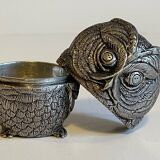 Pewter Owl Box by Etienne Sergent FRANCE