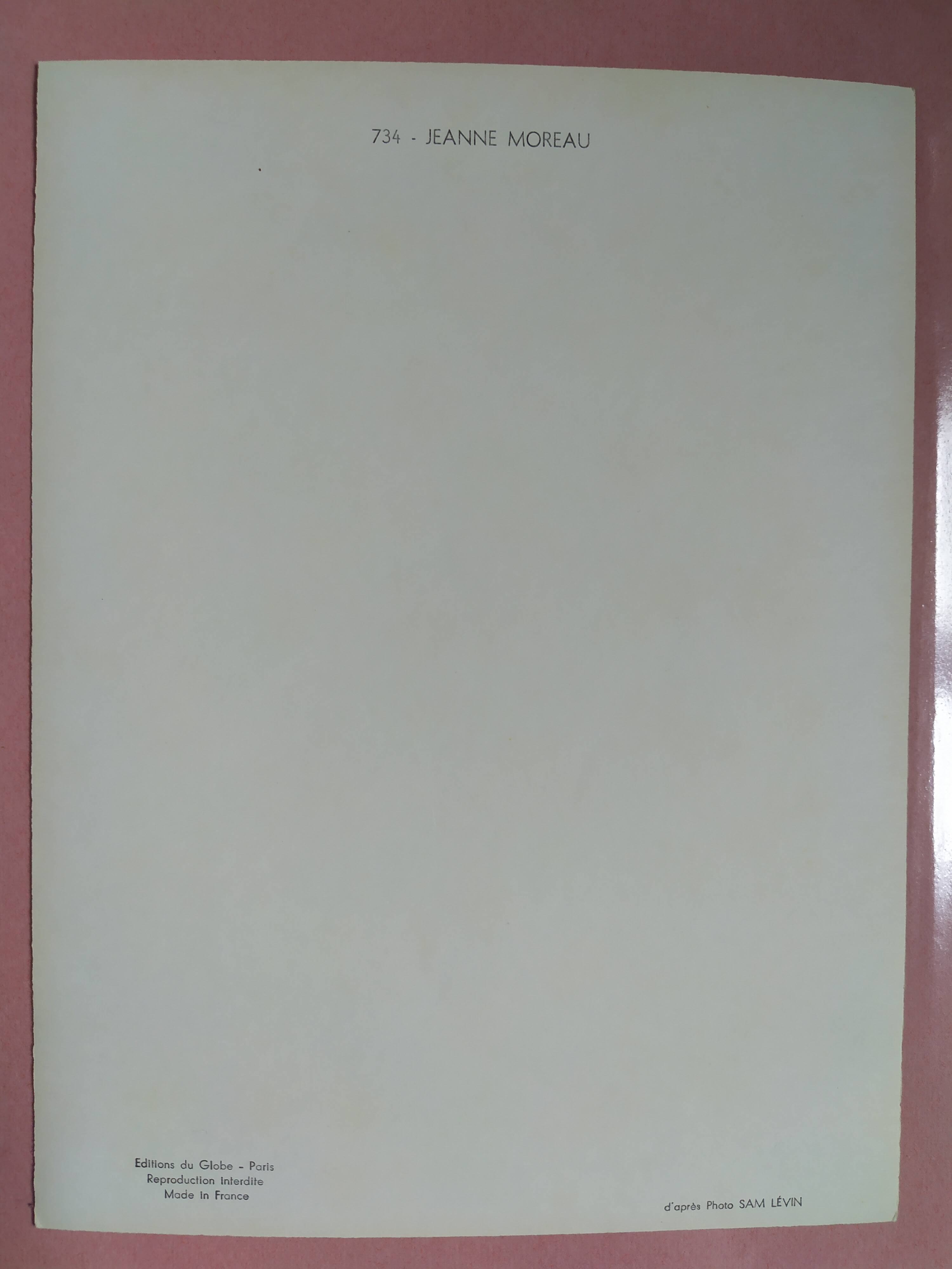 Original photo of "Jeanne Moreau" from 1959.