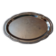 Oval metal plate