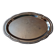 Oval metal plate