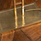 Halogen gilded metal floor lamp 1980 modernist