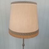 Gilded metal tripod floor lamp