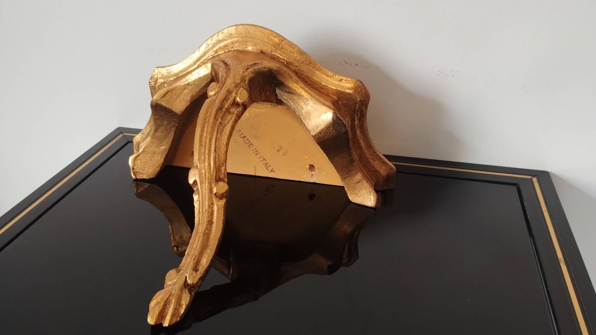 Small Louis XV style gilded wall console