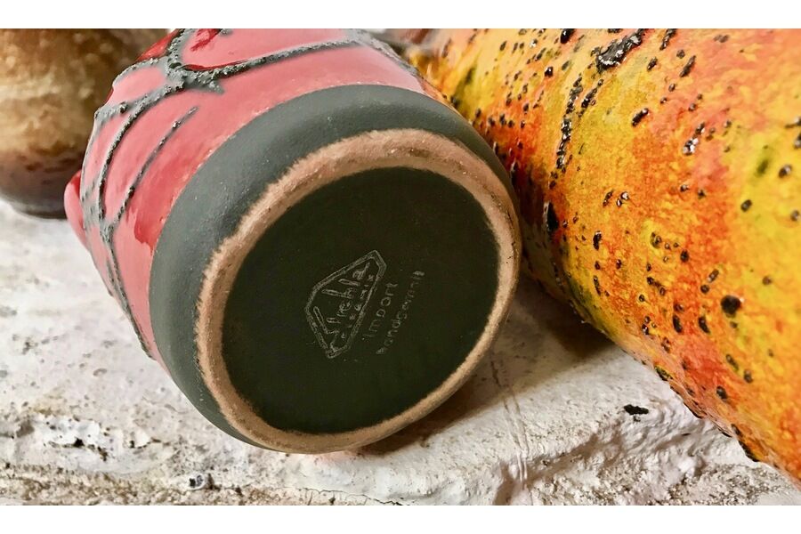 Set of 15 1960 ceramic vases