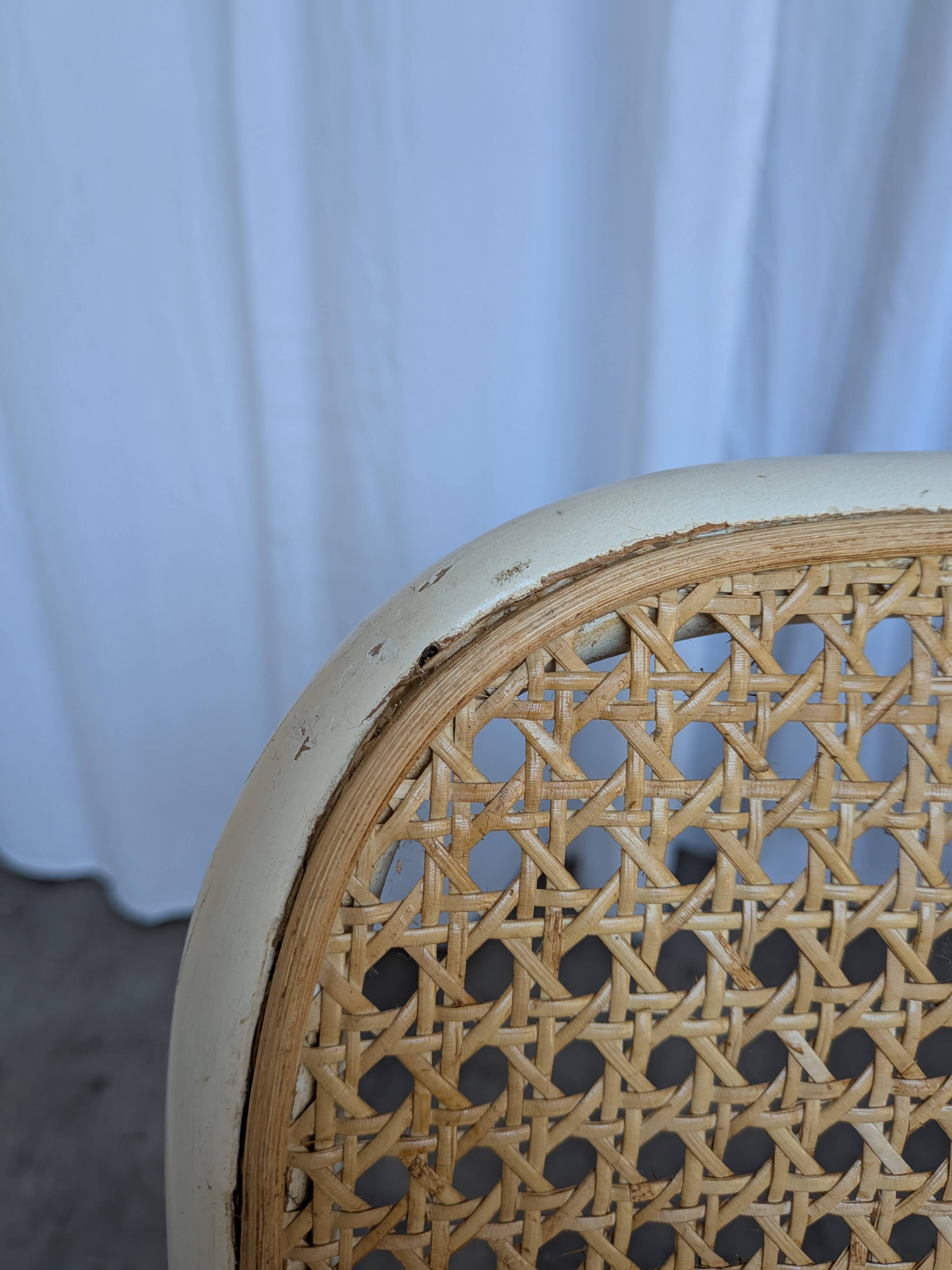 Set of 4 Thonet Style 811 Cane Chair: Josef Hoffman Mid-Century Modern Furn