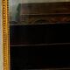 Louis XVI style mirror in wood and gilded stucco 19th century Mantel trumeau