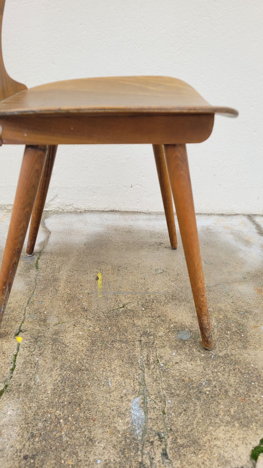 Baumann vintage ant model bistro chair - 1950s