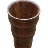 Vintage umbrella holder wooden basket storage 1960 minimalist design