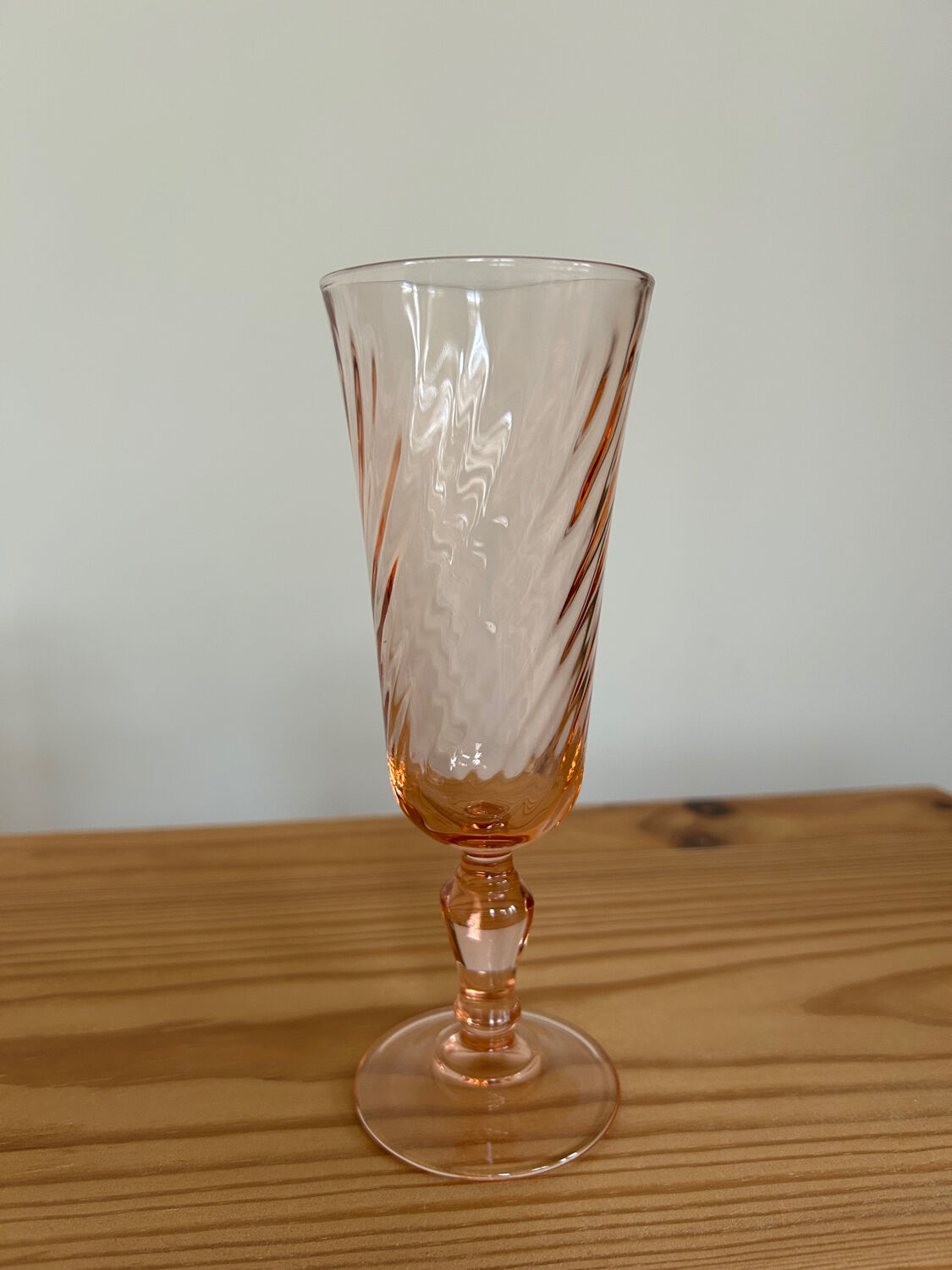 Set of 6 Rosaline champagne flutes