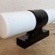 Industrial Brown Bakelite Wall Light with Milk Glass, 1960s