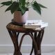 Tabouret en rotin et osier