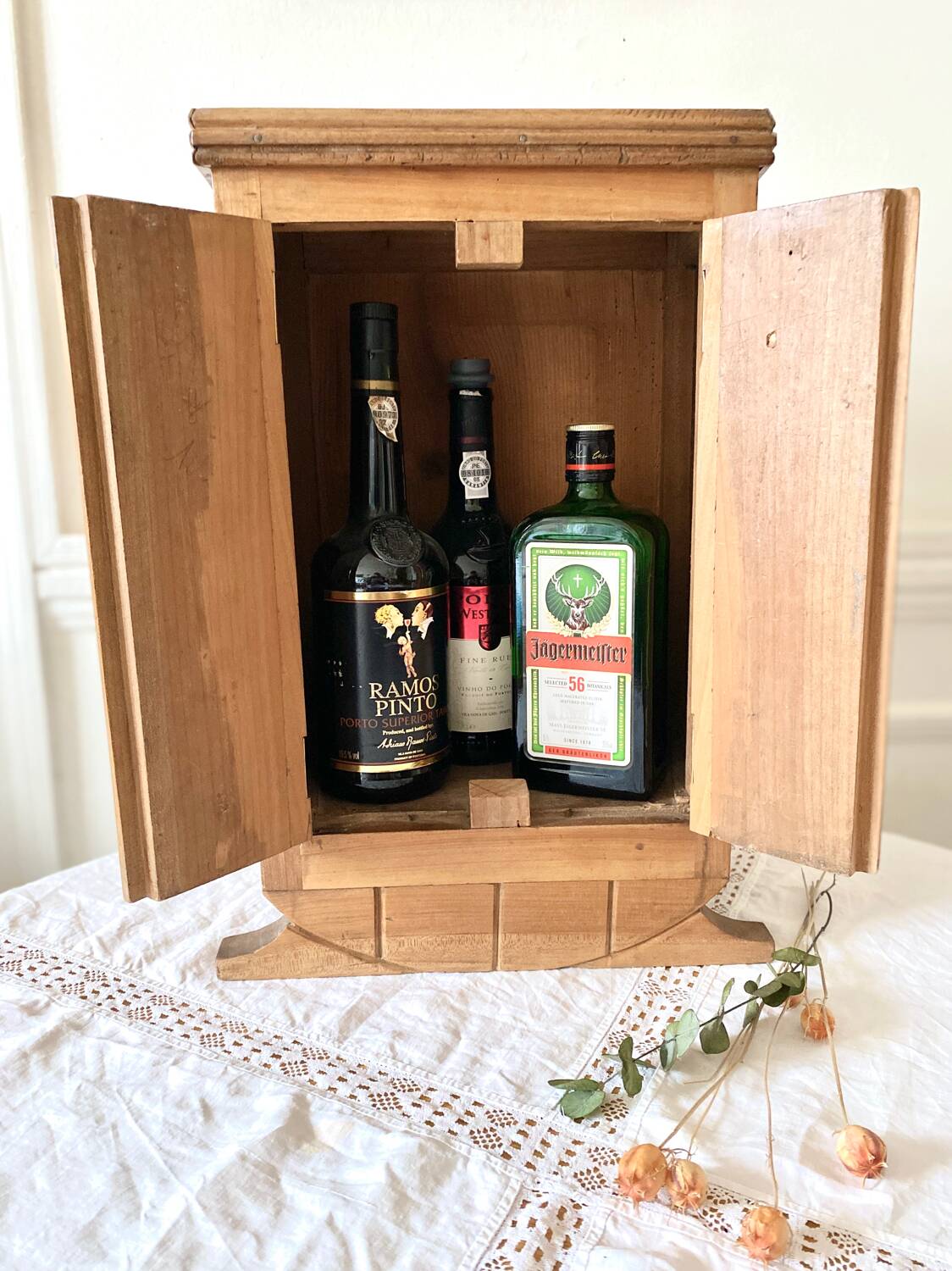 Small wooden storage unit