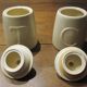 Ceramic pots with lid, coffee and tea