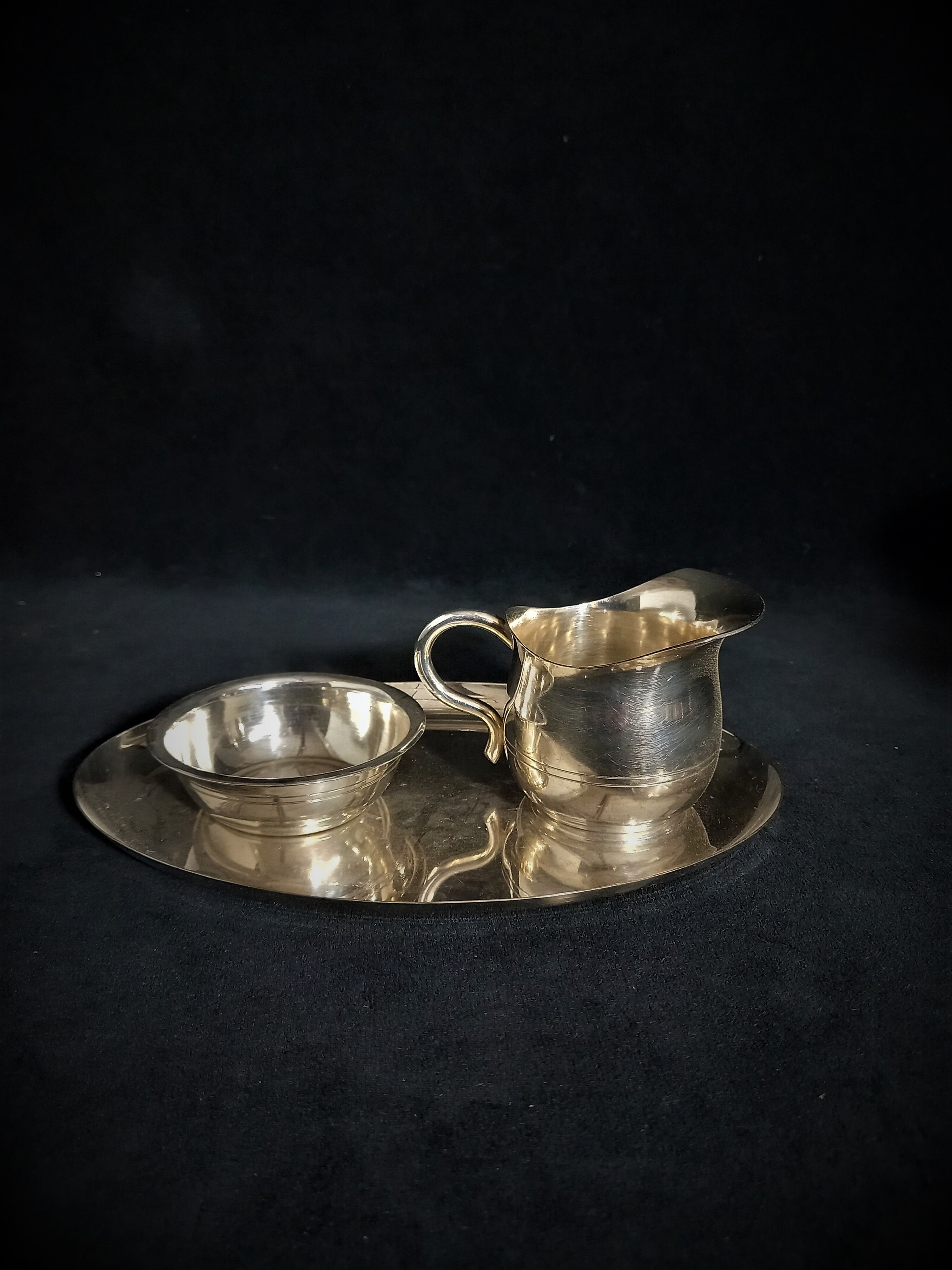 Ensemble de tasses café-filtre dur-o-bor avec sucrière et pot de lait