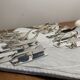 12 silver-plated metal knife rests Art Deco Yorel