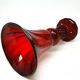 Vase, mid-century modern, red glass, designed by J. Słuczan-Orkusz, Poland, 1970s
