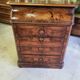 dressing table 4 drawers marble top in mahogany from the 19th century