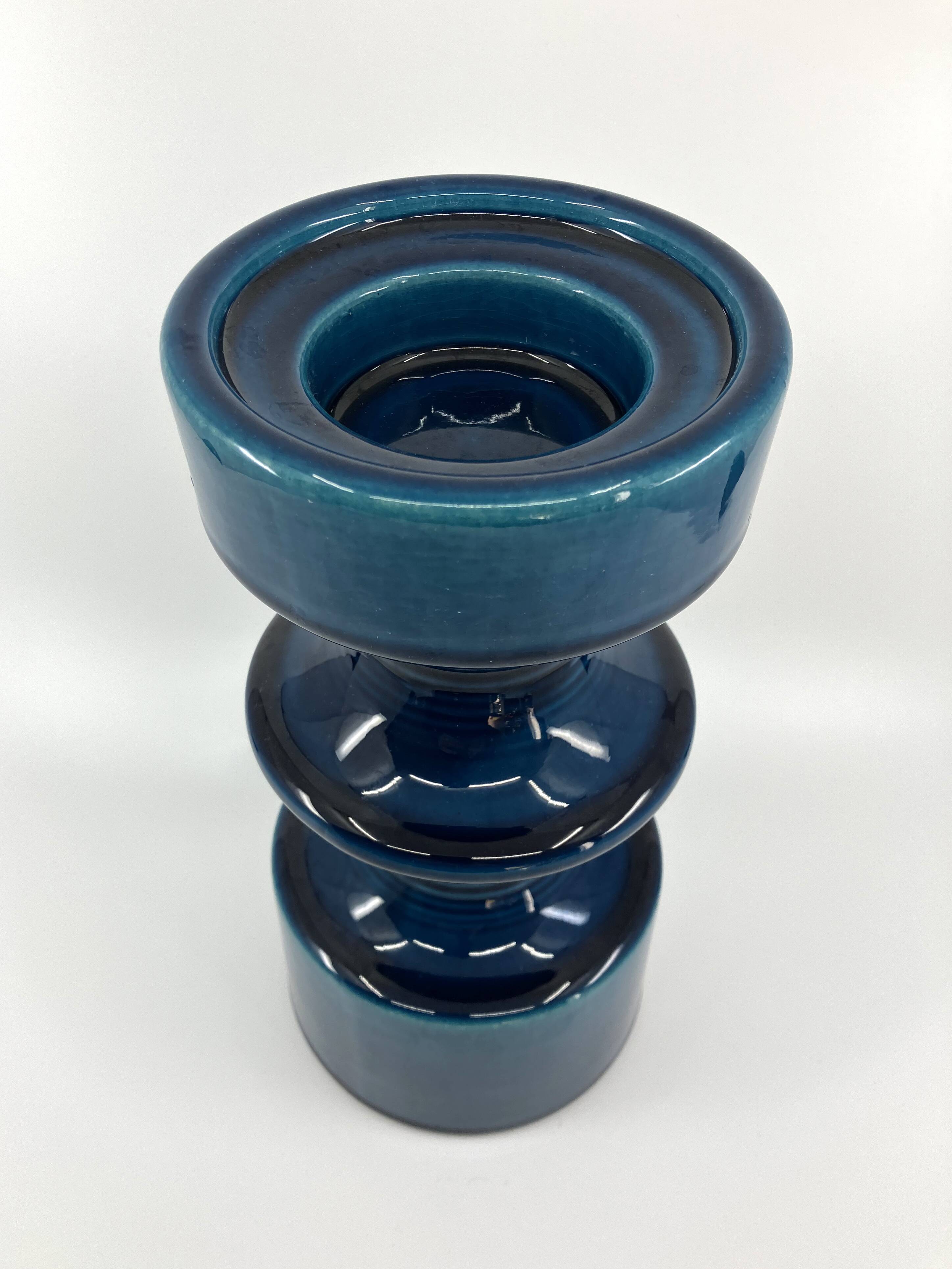 Large Steuler ceramic candle holder • Design Cari Zalloni • Circa 60-70