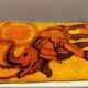 Tapis rya scandinave des années 1970, produit par ege rya.