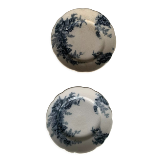 Together two small plates in English porcelain Johnson Bros