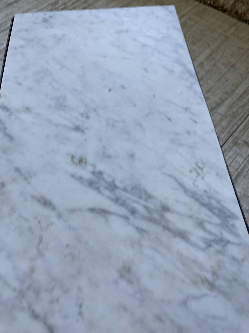 50s coffee table in metal and marble