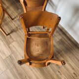 4 camel Thonet bistro chairs